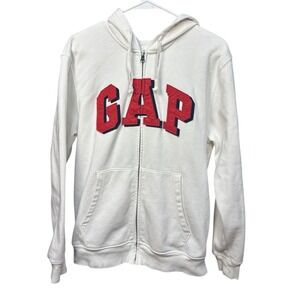 Gap Arch Logo Pullover Fleece Hoodie Sweatshirt Soft Vintage Style Small